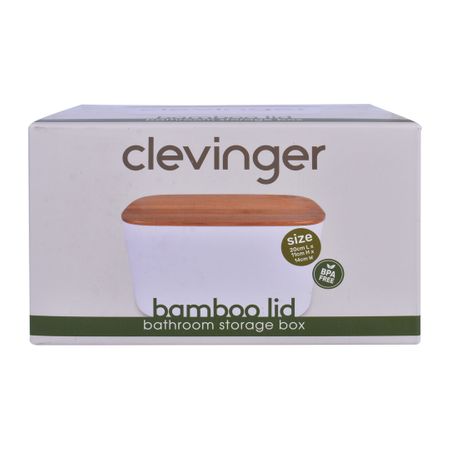 STORAGE BOX WITH BAMBOO LID