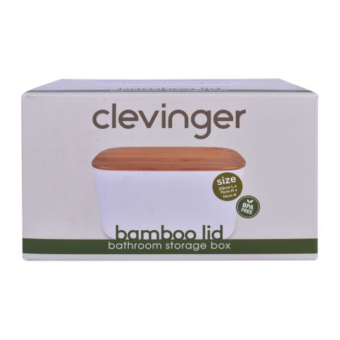 STORAGE BOX WITH BAMBOO LID