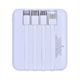 5000mAh POWER BANK BULIT-IN CABLES