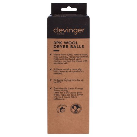 3PK WOOL DRYER BALLS
