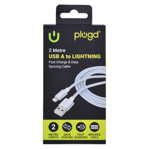 CHARGE & SYNC 2M USB A TO LIGHTNING