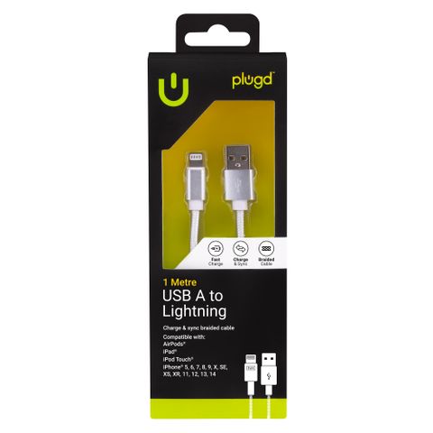 CHARGE & SYNC 1M USB A TO LIGHTNING