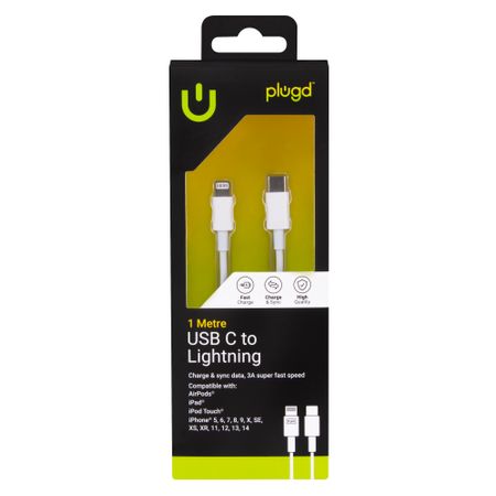CHARGE & SYNC 1M USB C TO LIGHTNING