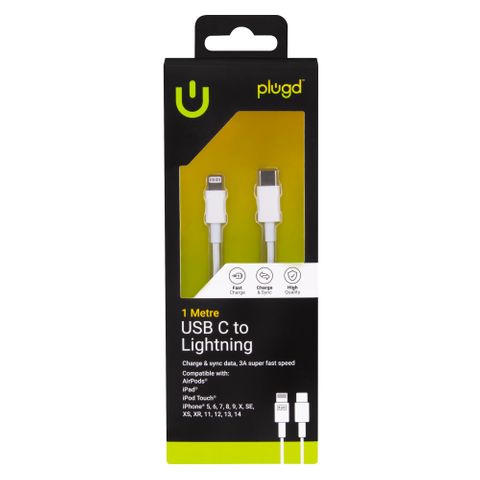 CHARGE & SYNC 1M USB C TO LIGHTNING