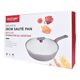 CLEVINGER 28CM NON-STICK SAUTE PAN WITH LID (white and grey)