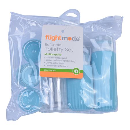 REFILLIABLE TOILETRY SET (7PC)