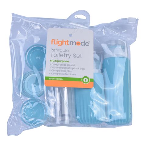 REFILLIABLE TOILETRY SET (7PC)