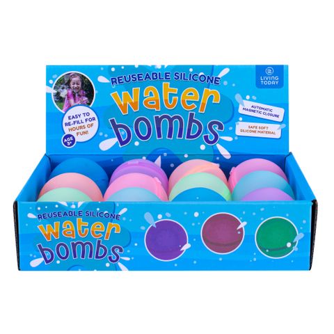 MAGNETIC CLOSURE SILICONE WATER BOMBS 12PC CDU
