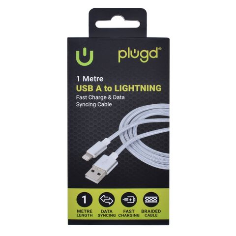 CHARGE & SYNC 1M USB A TO LIGHTNING