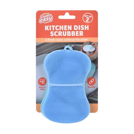 2PK SILICONE DISH SCRUBBER