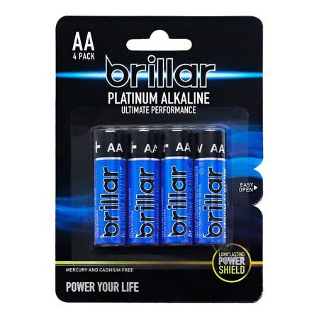 AA PLATINUM ALKALINE BATTERIES 4PK
