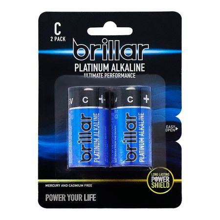 C PLATINUM ALKALINE BATTERIES 2PK