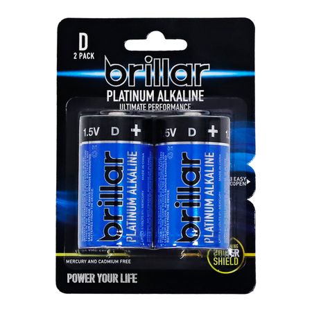 D PLATINUM ALKALINE BATTERIES 2PK