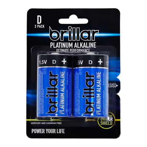 D PLATINUM ALKALINE BATTERIES 2PK