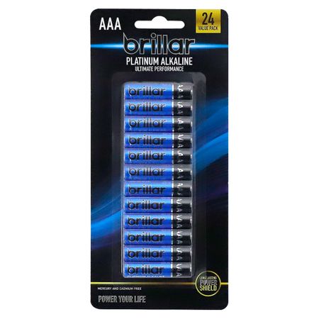 PREMIUM ALKALINE AAA BATTERIES - 24 PK