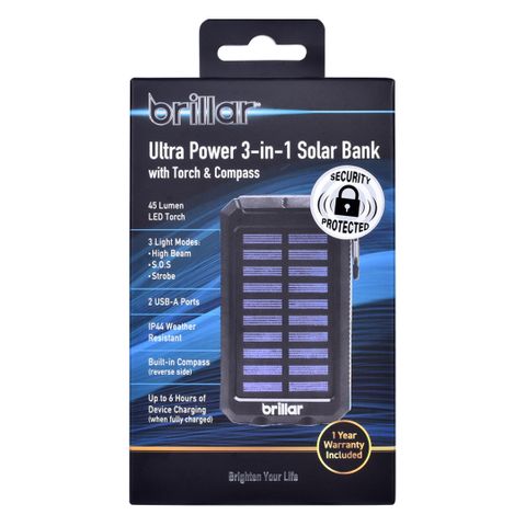 PREMIUM POWER MATE SOLAR USB POWERBANK