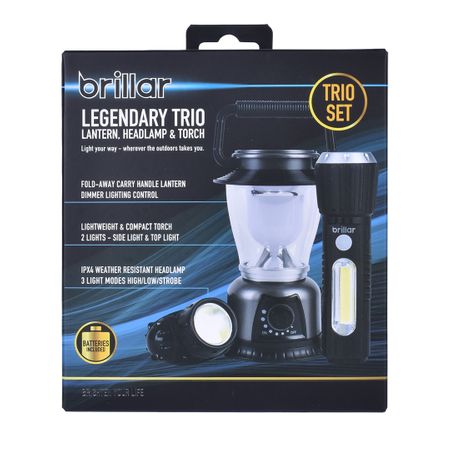 LEGENDARY TRIO: TORCH, HEADLAMP & LANTERN