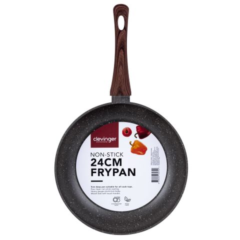 CLEVINGER 24CM NON-STICK FRYPAN (BLACK)