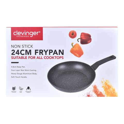 CLEVINGER 24CM NON-STICK FRYPAN (BLACK)