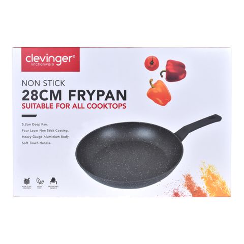 CLEVINGER 28CM NON-STICK FRYPAN (BLACK)