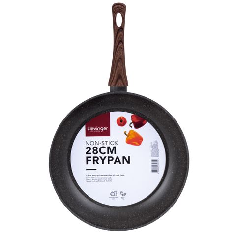 CLEVINGER 28CM NON-STICK FRYPAN (BLACK)