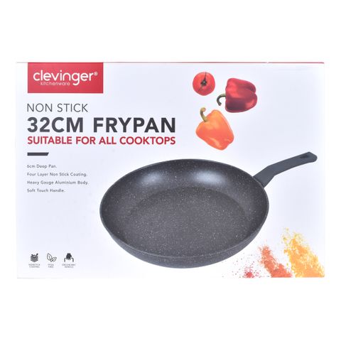 CLEVINGER 32CM NON-STICK FRYPAN (BLACK)