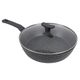 CLEVINGER 28CM NON-STICK SAUTE PAN WITH LID (BLACK)