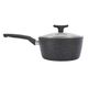 NON-STICK SAUCEPAN WITH LID - 20CM (BLACK)