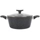 CLEVINGER 24CM NON-STICK CASSEROLE WITH LID (BLACK)