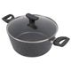 CLEVINGER 24CM NON-STICK CASSEROLE WITH LID (BLACK)
