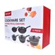 8 PIECE COOKWARE SET(BLACK)