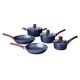 8 PIECE COOKWARE SET(BLACK)