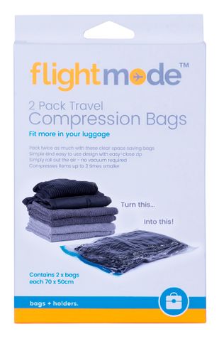 TRAVEL COMPRESSION BAGS 2PK