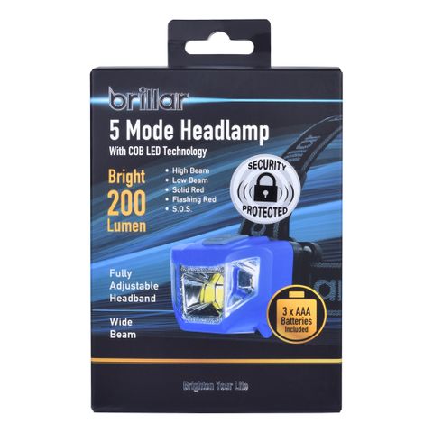 COB LED 5 MODE HEADLAMP