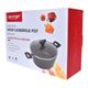 CLEVINGER 24CM NON-STICK CASSEROLE WITH LID (BLACK)