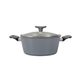 CLEVINGER 24CM NON-STICK CASSEROLE WITH LID(white and grey)