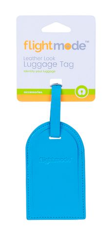 LEATHER LOOK LUGGAGE TAG
