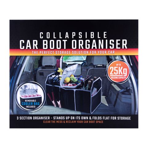COLLAPSIBLE CAR BOOT ORGANISER