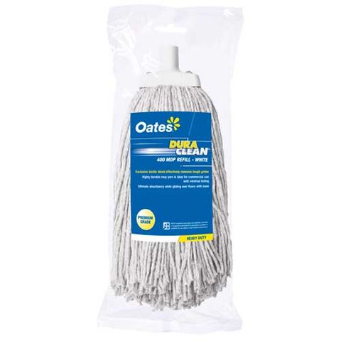 WHITE DURACLEAN MOP HEAD 400g