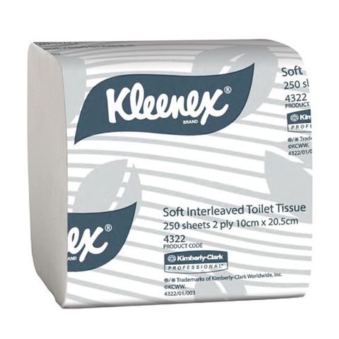 KLEENEX SOFT INTERLEAVED TOILET TISSUE