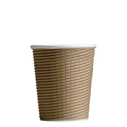 8oz BROWN RIPPLE CUP CTN/500