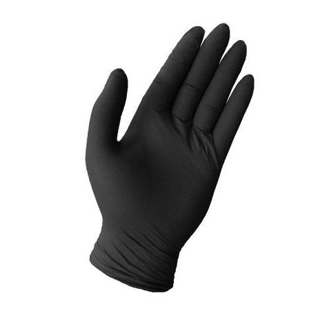BASTION NITRILE P/F  H/D BLACK X-LARGE PKT 100