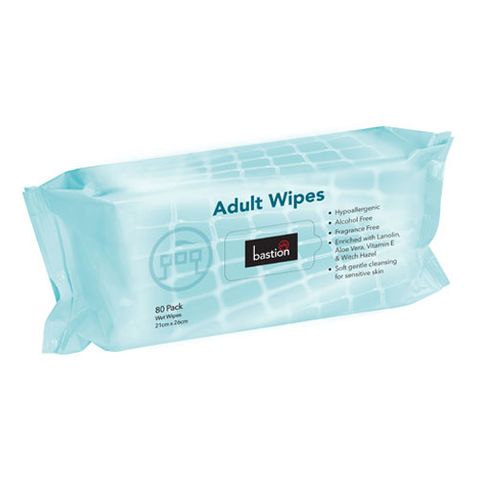 BASTION ADULT WET WIPES