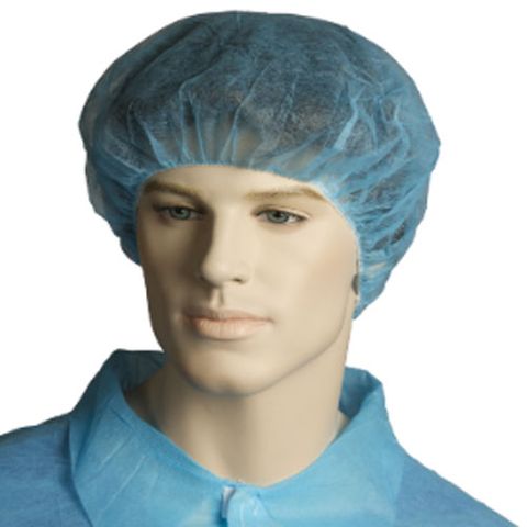 BOUFFANT CAP POLY BLUE 24' HAIR NET