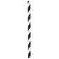 ECO-STRAW PAPER STRAWS - BLACK & WHITE (REGULAR & COCKTAIL)