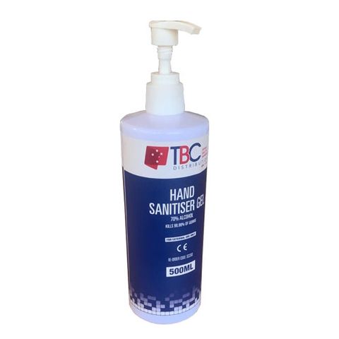 TBC HAND SANITISER GEL