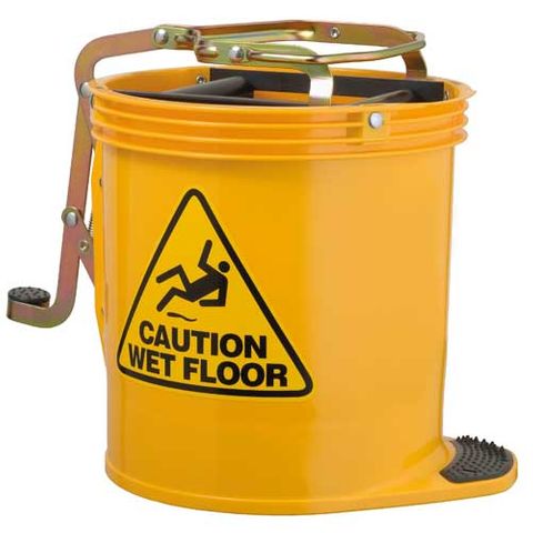 H/D PLASTIC MOP BUCKET YELLOW