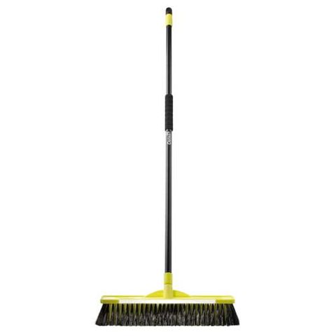 MEDIUM STIFF TRADESMAN BROOM & HANDLE