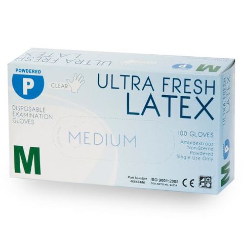 468404 LATEX GLOVE  POWD. XL PKT/100
