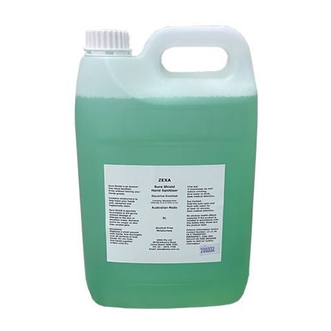 SURE SHIELD LIQUID HAND SANITISER 5L